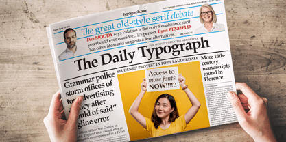 Palatino Linotype Font Poster 2